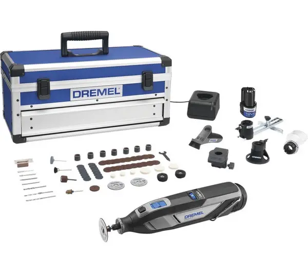 Image of Dremel 8240 12v Cordless Rotary Multi Tool 65 Accesssory Platinum Kit 8240-5/65 Batteries: 2 x 2ah Li-ion