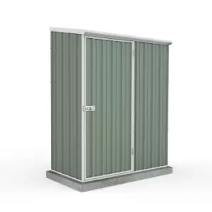 Image of Mercia Absco Space Saver 5 X 3 Pent Metal Shed - Pale Eucalyptus