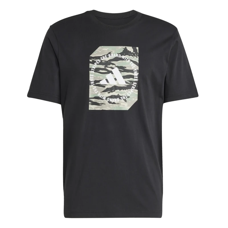 Image of Adidas T-Shirt adidas Camo Shape Graphic Noir Male 3XL