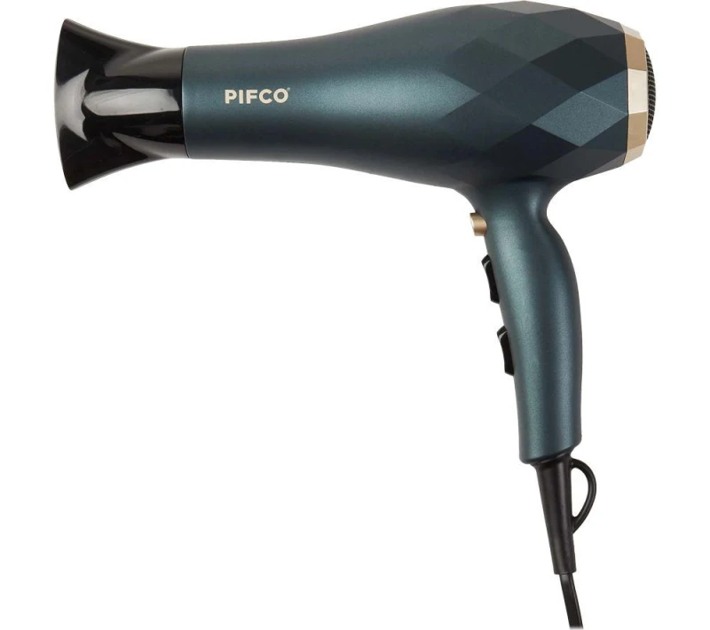 Image of Pifco Diamond Dry 204523 Hair Dryer - Gold & Blue,Gold 5021961204523
