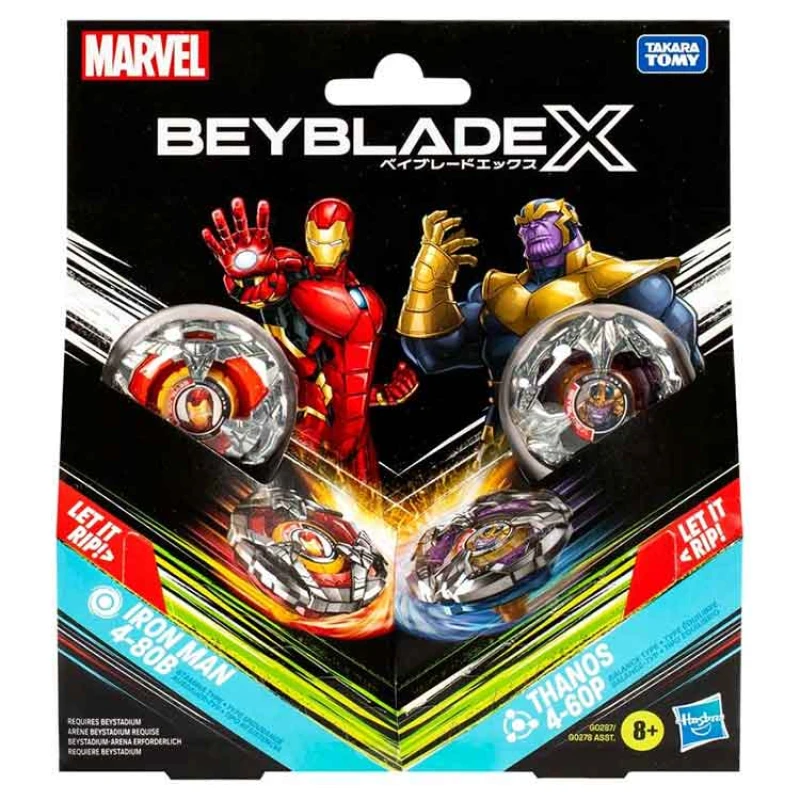 Image of Beyblade Beyblade Thanos Iron Man Collaboration Multi Pack