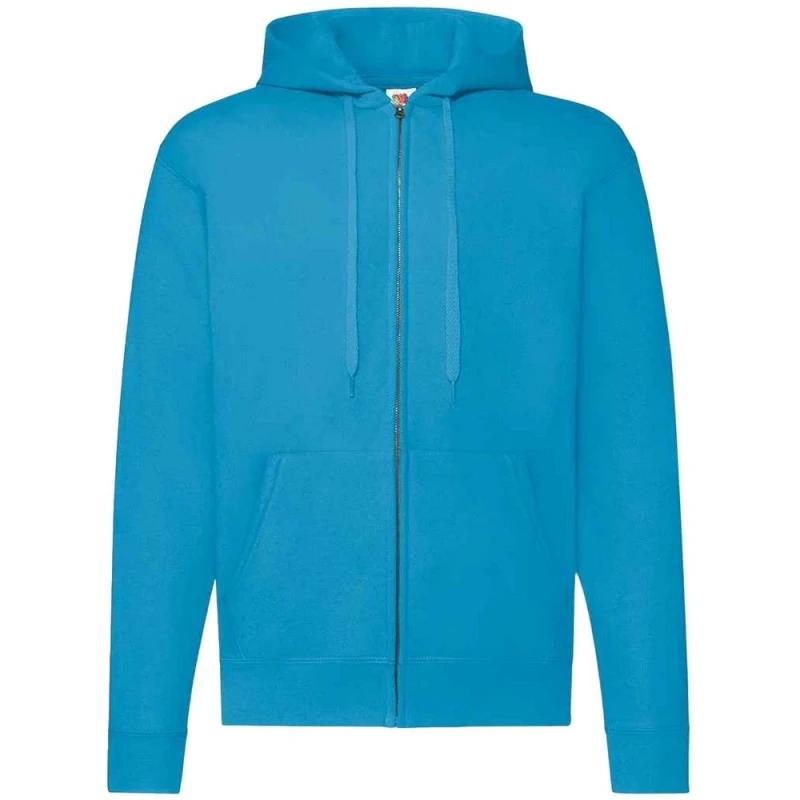 Image of Fruit of the Loom Mens Classic Hoodie in Blue Size: Small Blue Male S