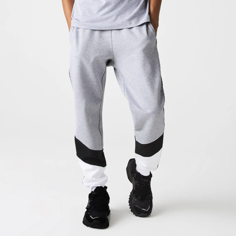 Image of Lacoste Side Taped Joggers Grey male XS