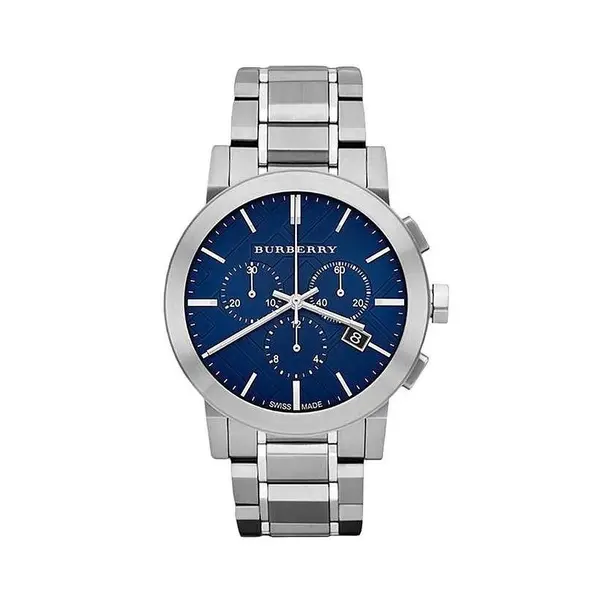 Image of Burberry Burberry The City Watch Mens Blue Chronograph BU9363 Blue