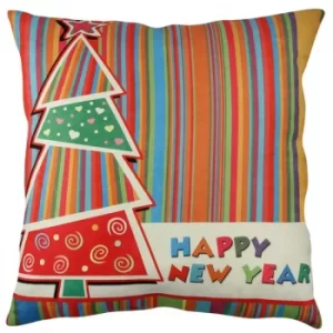 Image of A11877 Multicolor Cushion Happy New Year 2