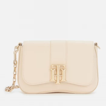 Image of Tommy Hilfiger Womens TH Lock Cross Body Bag - Classic Beige