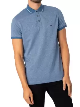 Image of Pretwist Mouline Tipped Slim Polo Shirt