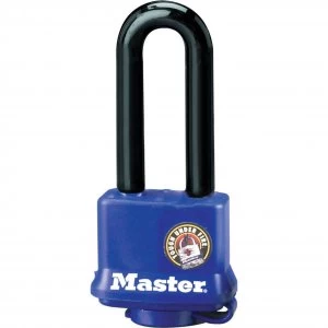 Image of Masterlock Weather Tough Padlock 40mm Blue Extra Long