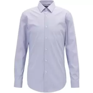 Image of Boss Herwing Long Sleeve Shirt - Blue
