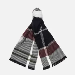Image of Barbour Womens Blair Tartan Scarf - Midnight Berry