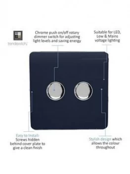 Image of Trendiswitch 2G LED Dimmer Switch Navy