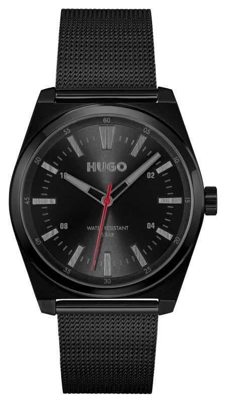 Image of HUGO 1530440 #ARK (40mm) Black Dial / Black PVD Stainless Watch