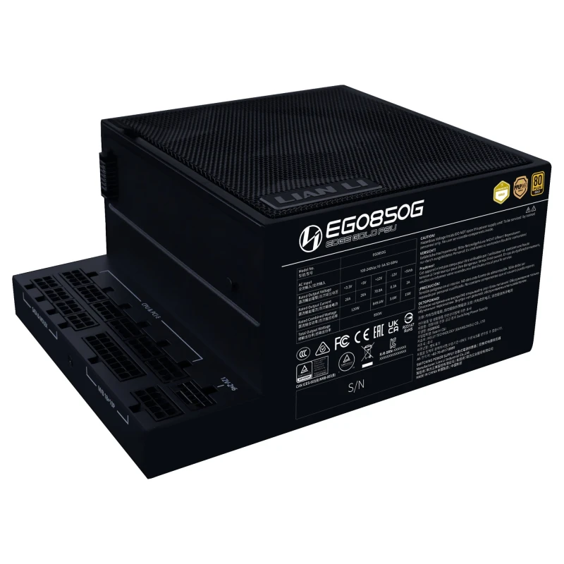 Image of Lian Li EG0850G power supply unit 850 W 24-pin ATX SFX Black