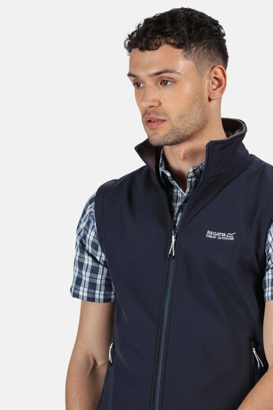 Image of Regatta Bradwell III Softshell Bodywarmer - Blue Blue 5XL