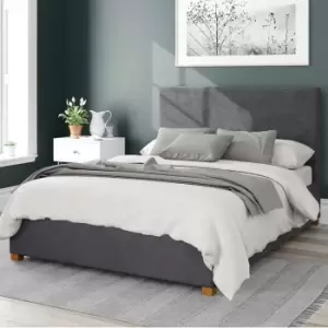 Image of Garland Plush Velvet Ottoman Bed Steel