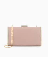 Image of Dune 'Blaike' Hard Case Clutch Bag - light pink