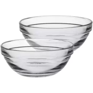 Image of Duralex - Lys Glass Stacking Bowls for Kitchen, Serving - 10.5cm (4') - Pack of 6