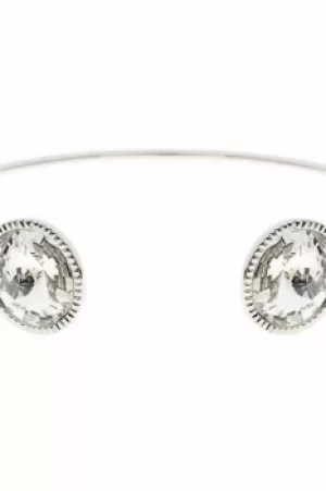 Image of Ted Baker Ladies Sterling Silver Revenna Double Rivoli Crystal Ultra Fine Cuff TBJ1158-01-02
