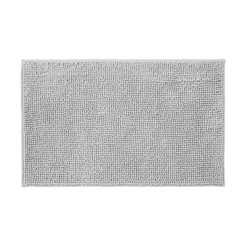 Image of Allure Bath Fashions Chenille Bobble Bath Mat Non Slip 50 X 80Cm - Dove Grey