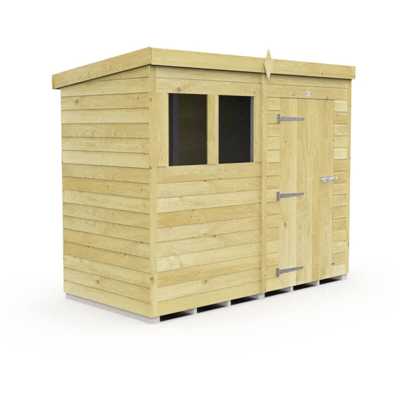Image of Diy Sheds 8 X 4 Pent Shed Shiplap Pressure Treated One Colour WFSZR Unisex