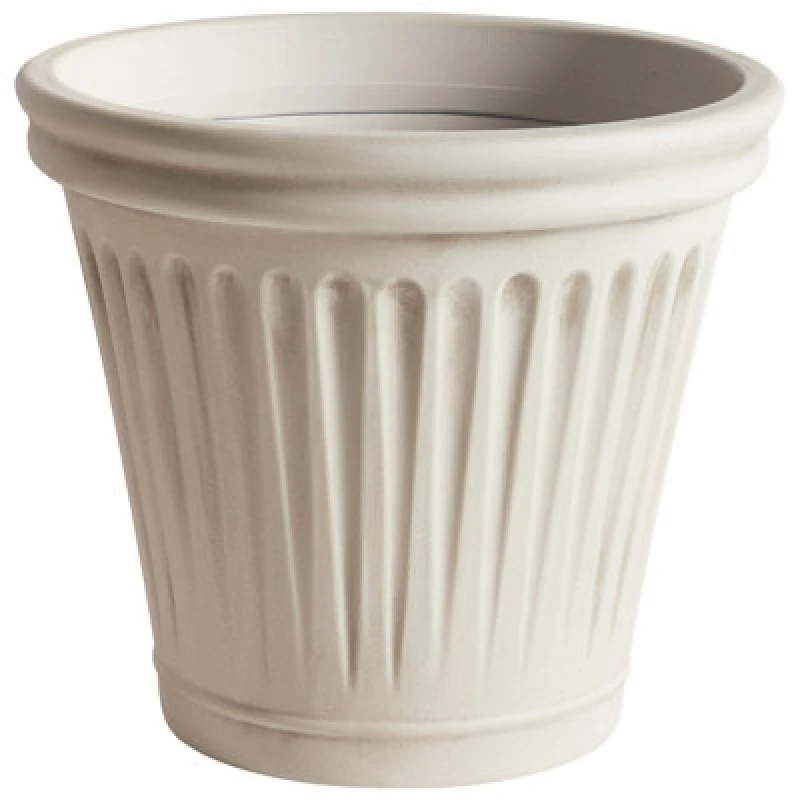 Image of Beliani Plant Pot Maize 43cm Light Beige