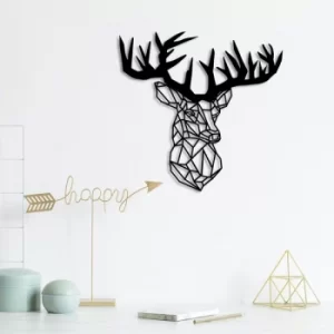 Image of Deer3 Black Decorative Metal Wall Accessory