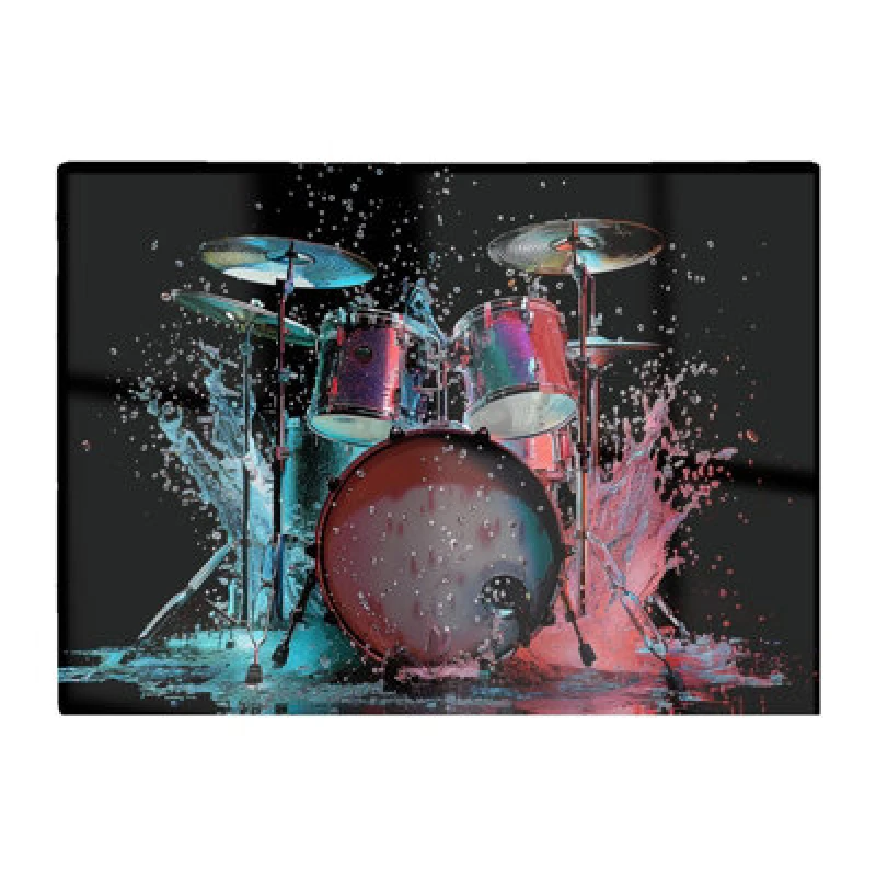 Image of Warren Reed Designer Rhythm In Splashing Drums Chopping Board
