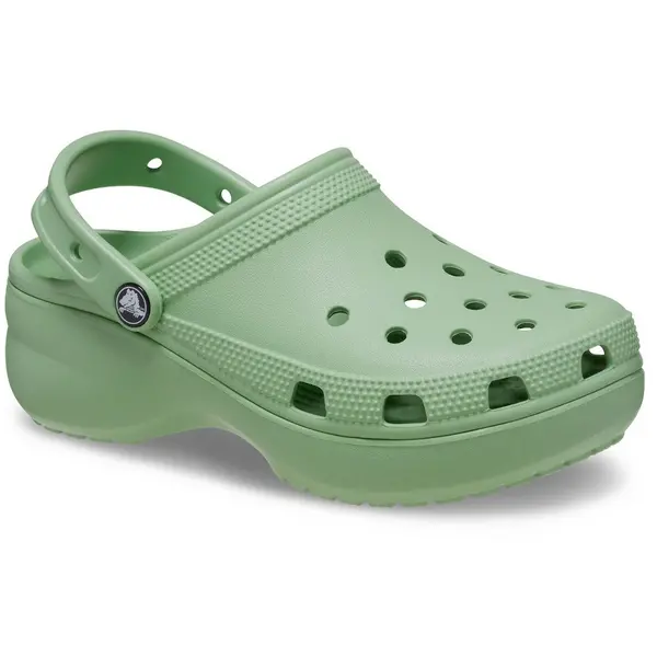 Image of Crocs Womens Classic Platform Breathable Clog Sandals UK Size 5 (EU 37.5) Fair Green CRC305-FAIRGN-5