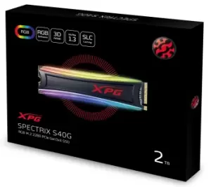 Image of Adata XPG SPECTRIX S40G 2TB RGB PCIe Gen3x4 M.2 2280 Solid State Drive
