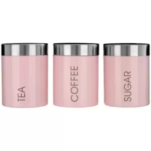 Image of Premier Housewares Pink Liberty Canisters - Set of 3