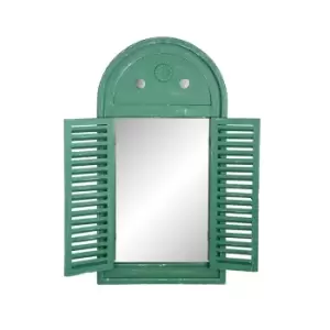 Image of Esschert Design Louvre Mirror - Green