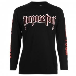 Image of Official Official Justin Bieber Long Sleeve T Shirt - Purpose Tour