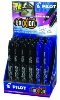 Image of Pilot Frixion Erasable Rollerball Pen (24 Pack) Blue/Black