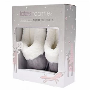 Image of Totes Suedette Mules - Grey