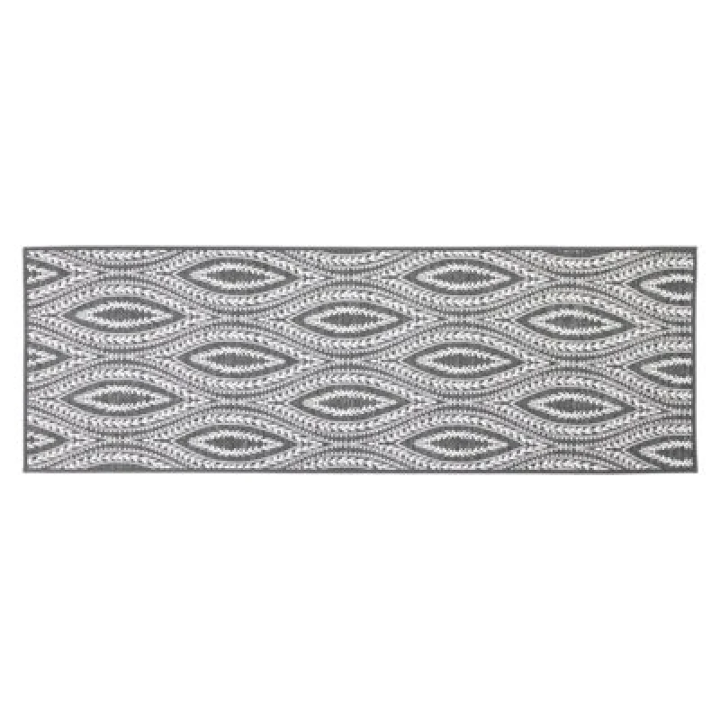 Image of JVL JVL Harmony Machine Washable Entrance Runner Runners 50x150cm Grey 72513002000