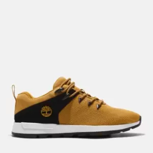 Image of Timberland Sprint Trekker Knit Trainer For Men In Yellow, Size 7