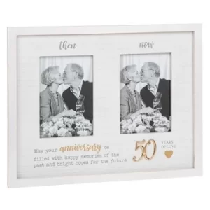 Image of Then & Now Anniversary Frame 50th