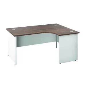 Image of Jemini Switch Radial Right Hand 1600x1200x730mm Dark WalnutWhite