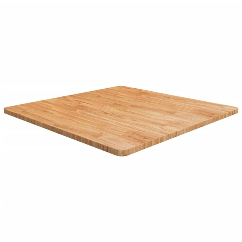 Image of Vidaxl Square Table Top Light Brown 90X90X2.5Cm Treated Solid Wood Oak, Brown 343033