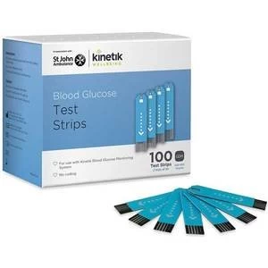 Image of Kinetik Wellbeing Blood Glucose System Test Strips