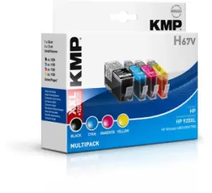 Image of KMP H67V ink cartridge 4 pc(s) CMYK