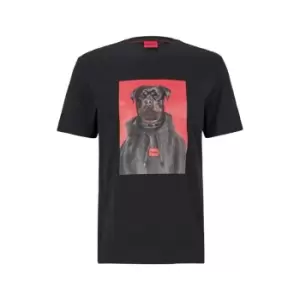 Image of Hugo Dound T-Shirt Mens - Black
