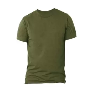 Image of Canvas Triblend Crew Neck T-Shirt / Mens Short Sleeve T-Shirt (XL) (Olive Triblend)
