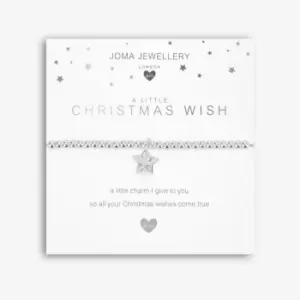 Image of A Little Christmas Wish Silver 15.5cm Stretch Bracelet C555