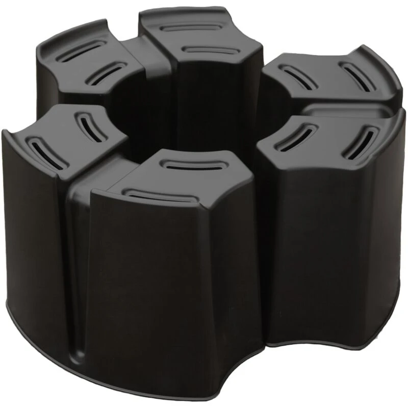 Image of Straight Multi Piece Black Water Butt Stand MULTIBLK