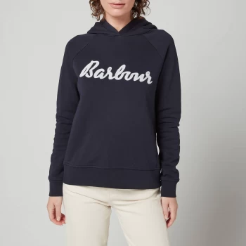 Image of Barbour Womens Otterburn Hoodie - Navy - UK 16