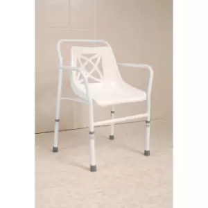 Image of Nrs Healthcare Adjutsbale Height Shower Chair With Arms