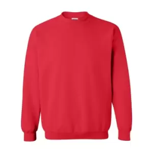 Image of Gildan Heavy Blend Unisex Adult Crewneck Sweatshirt (M) (Red)