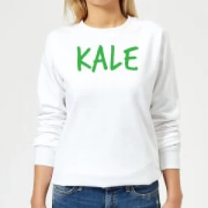 Image of Kale Womens Sweatshirt - White - 5XL
