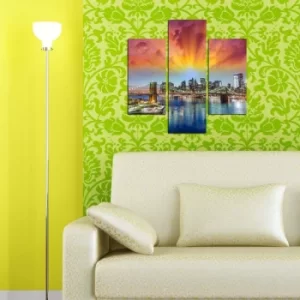 Image of 3MDF-064 Multicolor Decorative MDF Painting (3 Pieces)